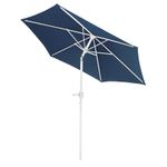 Ombrelone Guarda Sol Com Manivela 2,4m Azul Mor