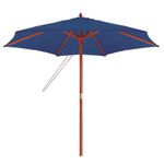 Ombrelone Guarda Sol Madeira 2,4m Azul Mor