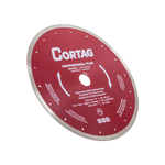Disco diamantado contínuo 254 mm para cerâmica - profissional plus - Cortag