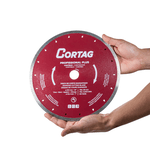 Disco diamantado contínuo 254 mm para cerâmica - profissional plus - Cortag