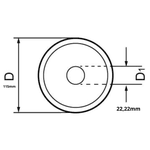 Disco de Corte Diamantado Turbo Flex 115 Cortag