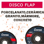 Disco Flap Lixa Debaste Acabamento G80 115mm F22,22 Cortag