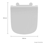 Assento Deca em Termofixo Slow Close e Easy Clean Polo Unic Deca AP.416.17