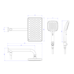 Chuveiro com desviador e ducha manual Flex Cromado 2086.BL.DES Deca