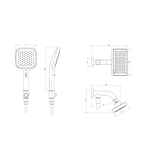 Chuveiro com desviador e ducha manual Flex 2082.C.DES Deca