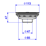 Válvula De Escoamento De Pia De Cozinha 4 1/2 Deca 1622.BL.MT
