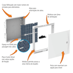 Quadro Sistema Vdi Tigre 40x40cm Sobrepor