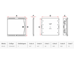 Quadro Sistema Vdi Tigre 40x40cm Sobrepor