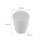 Lixeira de Pia 2,7 Litros Astra Branco