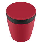 Lixeira de Pia 2,7 Litros Astra Bordô e Preto