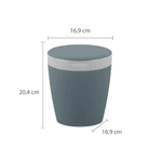 Lixeira de Pia 2,7 Litros Astra Mediterraneo e Branco