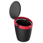 Lixeira de Pia 2,7 Litros Astra Preto e Bordo