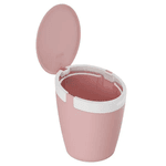 Lixeira de Pia 2,7 Litros Astra Rose e Branco