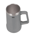 Caneca Termica De Cerveja 500ml Cinza Mor