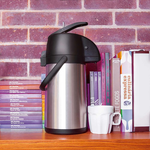 Garrafa Térmica Total Inox Airport Com Alavanca 2,5 Litros Mor