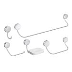 Kit Acessorios Banheiro 5pçs Net Cromado 2000.c01 Deca