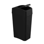 Lixeira Cesto De Lixo Banheiro Cozinha Tampa Basculante 8 Litros Preto Astra