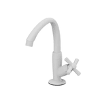 Torneira para Cozinha de Mesa Branca PVC Cross Tigre