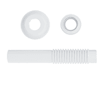 Tubo De Ligação Ajustável Vaso Sanitário 260mm Branco Blukit