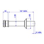 Tubo De Ligacao Deca Para Vaso Sanitario Cromado 1968.C