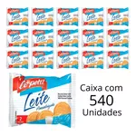 Kit 540 Unidades De Biscoito Ao Leite Amanteigado Le Petit Sachês 7g 3 Caixas