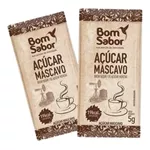 Kit 200 unidades De Açucar Mascavo Premium Sache 5 gramas Natural Organico