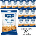 Castanha De Caju Torrada E Salgada Dunorte Pacote De 50g Caixa Com 30 Unidades