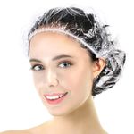 Touca Plástica Descartável Transparente Para Banho Kits De 1000, 500 e 250 Unidades
