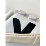 TÊNIS VERT BRANCO/PRETO FECHAMNTO EM VELCRO