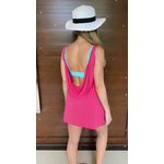 Saída Vestido com Decote nas Costas Pink