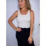 Regata Malu - Decote Quadrado OFF White
