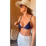 Top Cortininha detalhes Navy