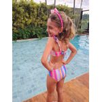 Biquíni Babado Infantil Arco - íris 