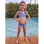 Biquíni Babado Infantil Fundo Do Mar