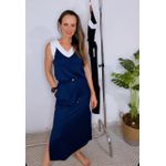 Conjunto Ana Bicolor Marinho e Off White 