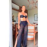 Calça Macramê Isa Preta