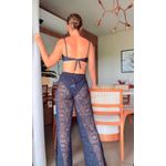 Calça Macramê Isa Preta