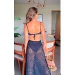 Saia Pareô Macramê Clara Preta