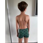 Sunga Boxer Infantil Verde Militar Coqueiro