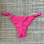 Tanga Fio em Dobra Com Regulagem Pink Textura