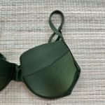 Top Meia Taça Verde Militar Texturizado
