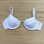 Top Meia Taça com Bojo Removível Branco Textura