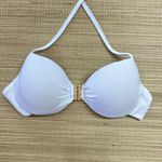 Top Meia Taça frente única Branco Textura