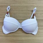 Top Meia Taça com detalhes Branco Textura