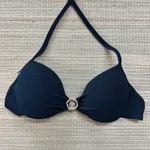 Top Meia Taça frente única Preto Textura