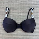 Top Meia Taça com detalhes Marrom Gloss