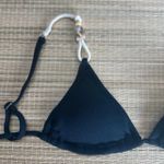 Top Cortininha detalhes Preto Textura