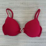 Top Meia Taça frente única Vermelho Textura