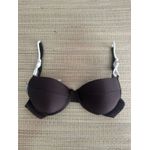Top Meia Taça com detalhes Marrom Gloss