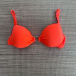 Top Meia Taça frente única Laranja Textura